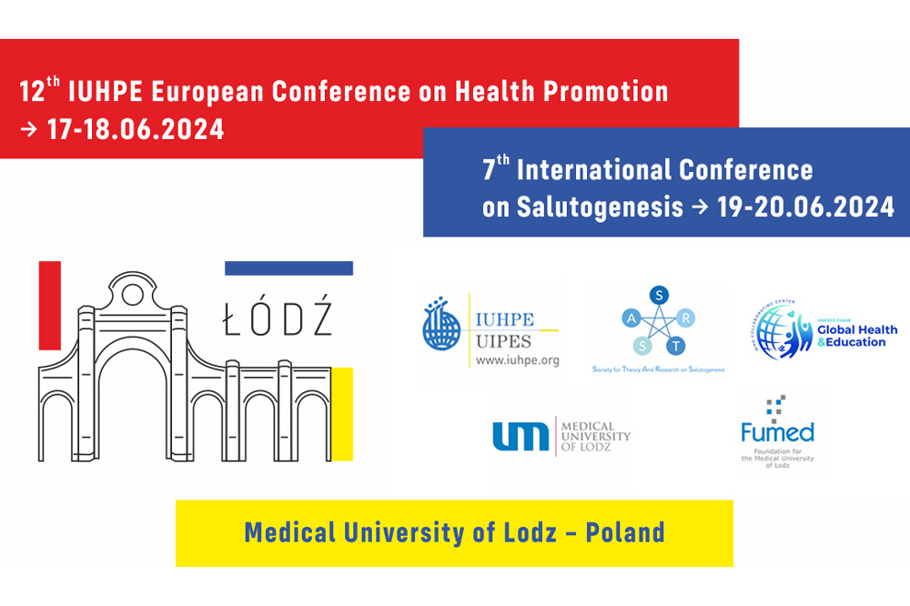 Health Promotion, Salutogenesis, International Conferences, Lodz, 2024